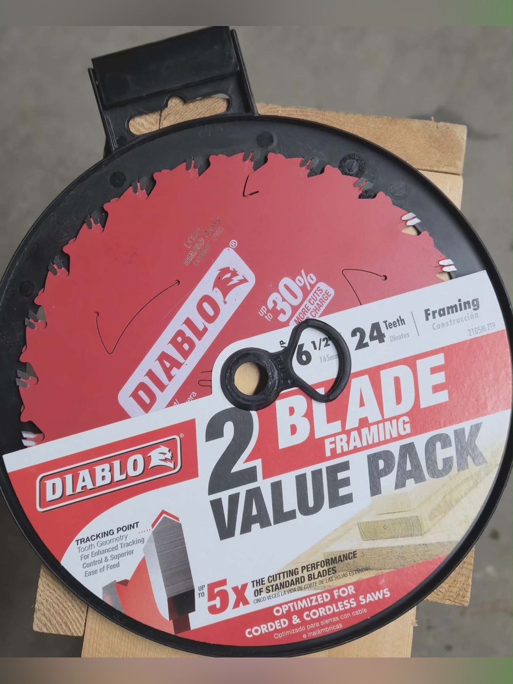 2-Pack 6 1/2" Framing Blade - Red